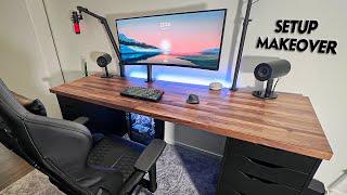 Budget IKEA Desk -  Desk Setup Makeover