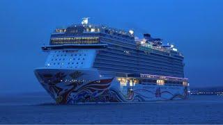 Reverse & Spin as Norwegian Joy departs from Southampton - 13022024