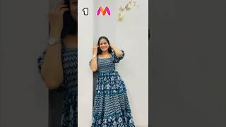 Myntra Maxi Dresses Haul from Myntra in Budget Long Floral Dresses for Summers #myntrahaul #myntra