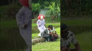 Scary Clown Prank  Sagor Bhuyan #ghost #prank  #funny