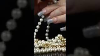 ASMR CLICKY STRANDS of PEARLS #asmr #shorts