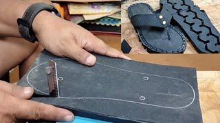 Making sandals from vulcanized rubber