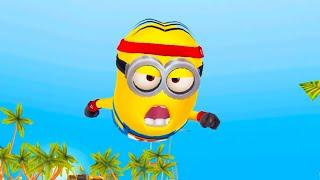 Jogger minion in Omnisciene room with Avoid Mission  Minion rush game