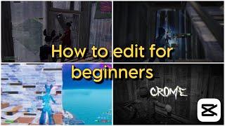 How to Edit a Fortnite Montage for *BEGINNERS* - CapCut Tutorial Free Presets