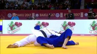 Judo Women  gs aze2017 w-52 SLO vs AZE  Oseakomi