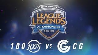 100 vs. CG - Week 9 Day 1  NA LCS Spring Split  100 Thieves vs. Clutch Gaming 2018