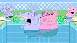 OMG What if George Pig poops on the Swimming Pool??  Peppa Pig Funny Animation