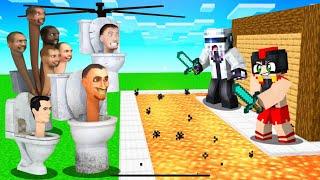 APOCALIPSIS de SKIBIDI TOILET vs BASE SEGURA  MINECRAFT INVICTOR