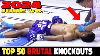 Top 50 Brutal Knockouts in JUNE 2024 #6 MMA•Muay Thai•Kickboxing•Boxing