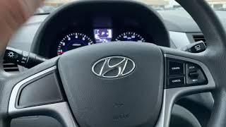 Hyundai Accent - How to illuminatedim instrument panel