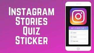 How to Use the NEW Quiz Sticker for Instagram Stories