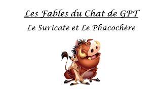 FICTIONS AUDIO  Le Suricate et Le Phacochère Fables générées par ChatGPT