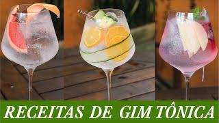 Como Fazer Gim Tônica 3 Receitas Simples #gim #gintonica #drinks #gin