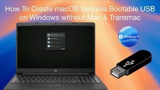 How to Create macOS Sequoia Bootable USB on Windows Without Mac & Transmac  Hackintosh