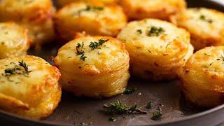 Mini Potato Dauphinoise Gratin Stacks