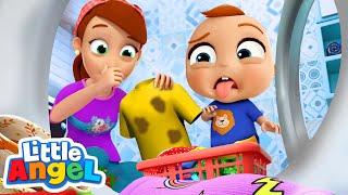 Clean Up Song  Dirty Stinky Laundry  Little Angel Kids Songs & Nursery Rhymes