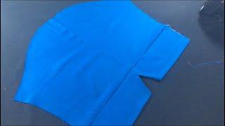 How to sew a V opening on your three  quarter sleeve outfit step by step  full details