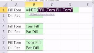 Excel Magic Trick 846 Formula To Reverse First & Last Name When Names Separated by A Space