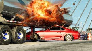 Supra Drift went Extremely Wrong  BeamNG.Drive