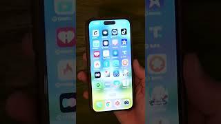 Demonstrating Tauri Privacy Screen Protector for iPhone 15 Pro Max