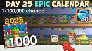 Giant Eye Head with ONLY 1000 Winterfest 2022 Calendars I GOT EPIC PRIZE  GrowTopia