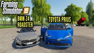 BMW Z4 ROADSTER - TOYOTA PRIUS - Farming Simulator 19 Mods #69  Radex