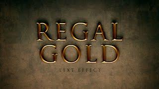 Regal Gold Text Effect in Photoshop Layer Styles Trickery