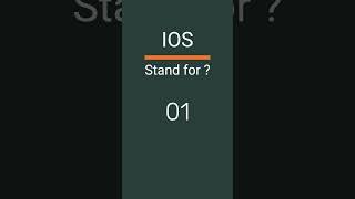 iOS means ?
