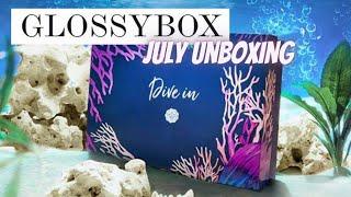 UNBOXING GLOSSYBOX JULY 2022 BEAUTY SUBSCRIPTION BOX