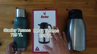 Bim Relax Termos 239 TL & Stanley Termos 729 TL Karşılaştırma