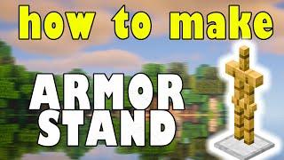 How To Make an Armor Stand in Minecraft Full Recipe