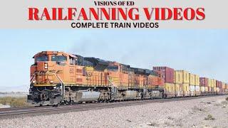 Railfanning Videos - BNSF Intermodal Trains Southern Transcon