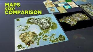 Video game MAPS - 3D comparison 2016