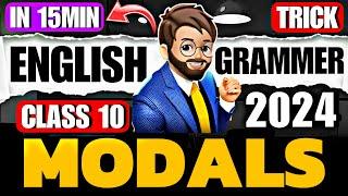 MODALS class 10 Class 10 English Grammar One Shot  Tips & Tricks  Modals One Shot