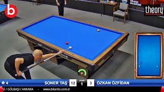 SONER TAŞ vs ÖZKAN ÖZFİDAN  16 Inn 40 POINT  3 Cushion Billiards  Stage 1 -A 2024 ANKARA