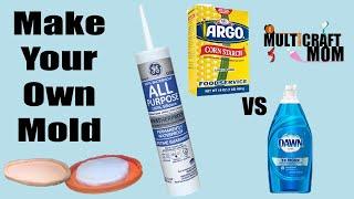 Make your own mold for epoxy resin Cornstarch vs Dish soap