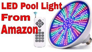 LED Pool Light from Amazon Color Changing Review Mopzlink