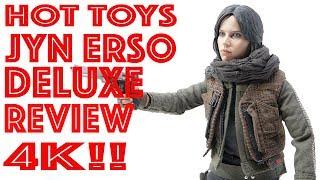 HOT TOYS MMS405 STAR WARS ROGUE ONE JYN ERSO DELUXE 16 SCALE FIGURE REVIEW 4K