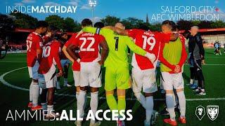 AMMIES ALL ACCESS  Inside Matchday as The Ammies secure 3-points against AFC Wimbledon