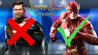 Injustice Mobile- How to Spend your CREDITS  New Players Wise Decisions