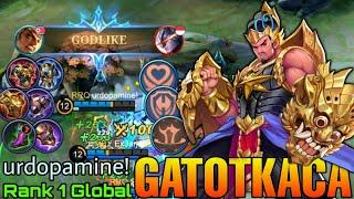 GODLIKE TANK Gatotkaca MVP Build -  Top 1 Global Gatotkaca by urdopamine - Mobile Legends