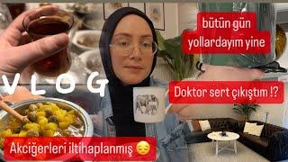 Sabah soluğu doktorda aldım⁉️Akçiğerleri dolmuşMedine ile bakım günüevim missaksiyon dolu hayatım