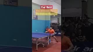 THE BEST BACKHAND SPIN ON TABLE TENNIS #tabletennis #youtubeshorts @harmonitabletennis1310