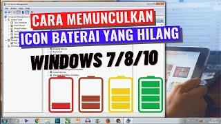 Cara Mengembalikan Icon Baterai Laptop Yang Hilang di Windows 7810