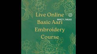 Whatsapp- 70221 57753 Online Live Basic Aari Work Course - Earn from home once you finish the course