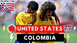 United States vs Colombia 2-1 All Goals & Highlights  1994 World Cup 