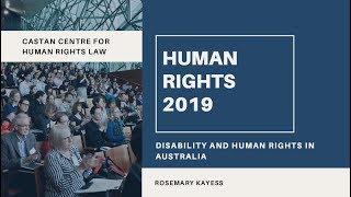 Human Rights 2019 - Disability and Human Rights in Australia