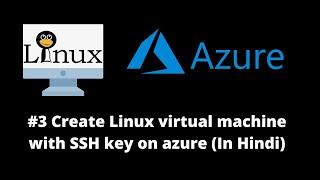 How to create a Linux VM with SSH key on Azure Cloud  Login to  Linux VM on Azure