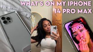 WHATS ON MY IPHONE 14 PRO MAX SILVER  *iOS 16