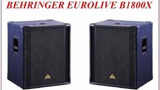 Behringer B1800X SUBWOOFER Мощь 18 дюймов